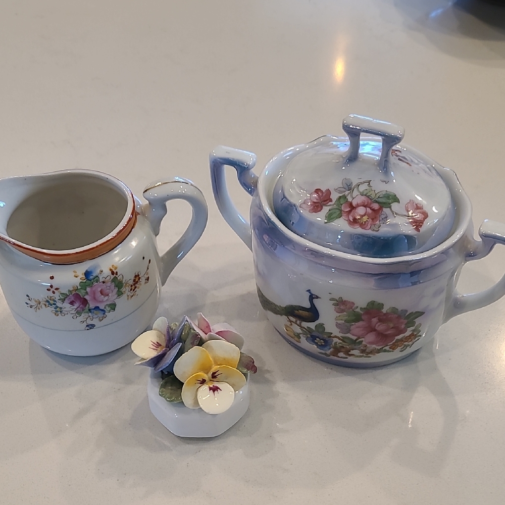 Floral Porcelain Bavarian Japan England Vintage Bundle